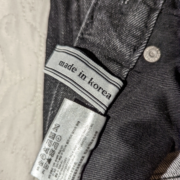 ANDERSSON BELL Unbalance Split Crop High Rise Jeans, Small - Picture 7 of 7